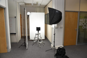 Headshot lighting setup