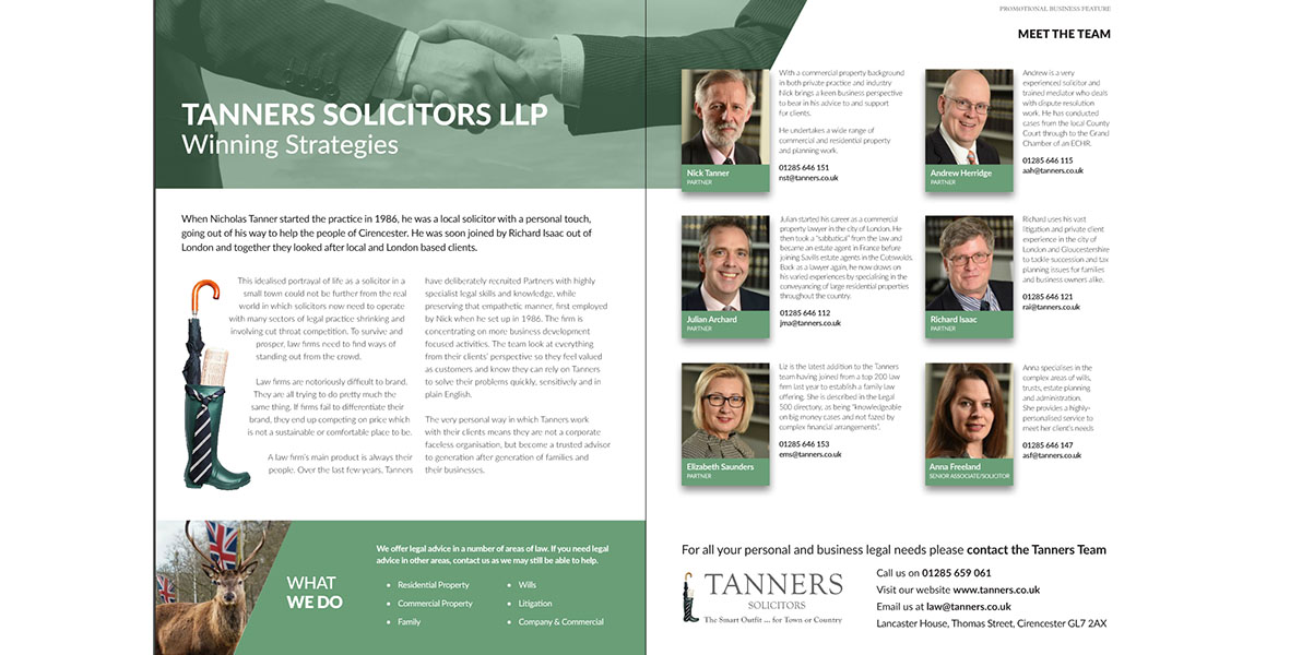 Tanners LLP Screenshot
