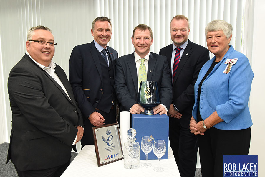 Adey team recieve their Queen's Award