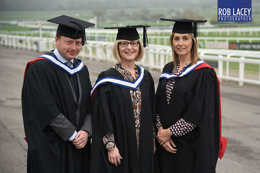 Quolux University of Gloucestershire Ceremony outside group MBA