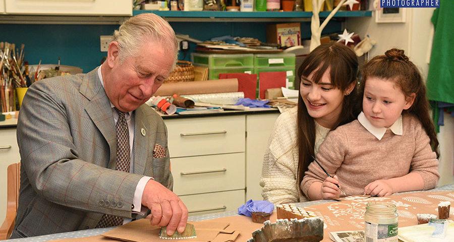 HRH Prince Charles visiting Sue Ryder