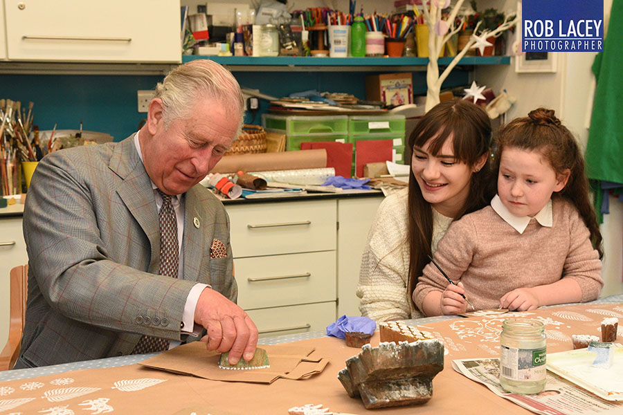 HRH Prince Charles visiting Sue Ryder
