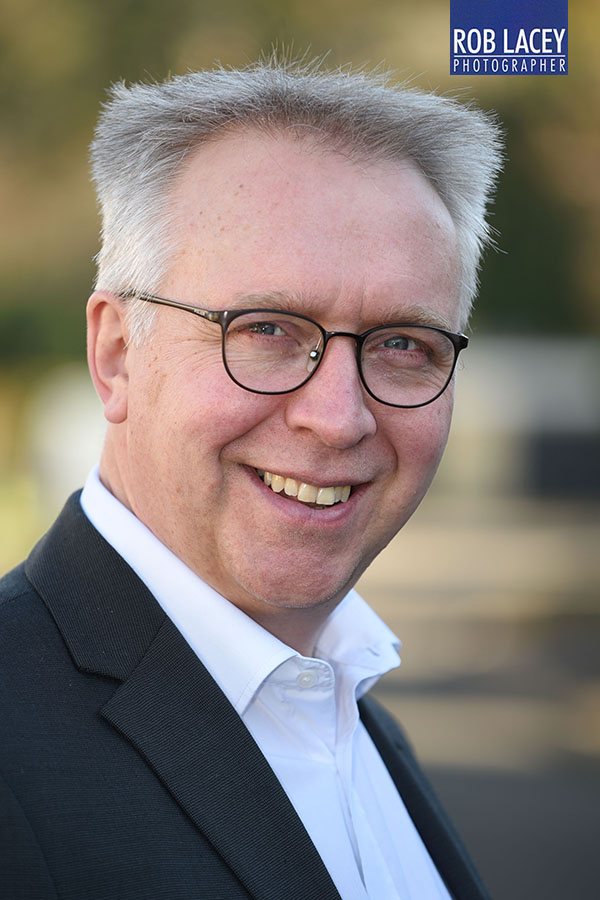 Linkedin headshot outside