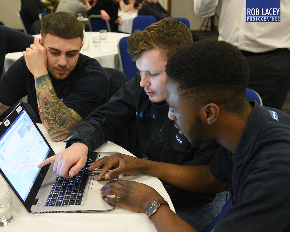 Apprentices working together