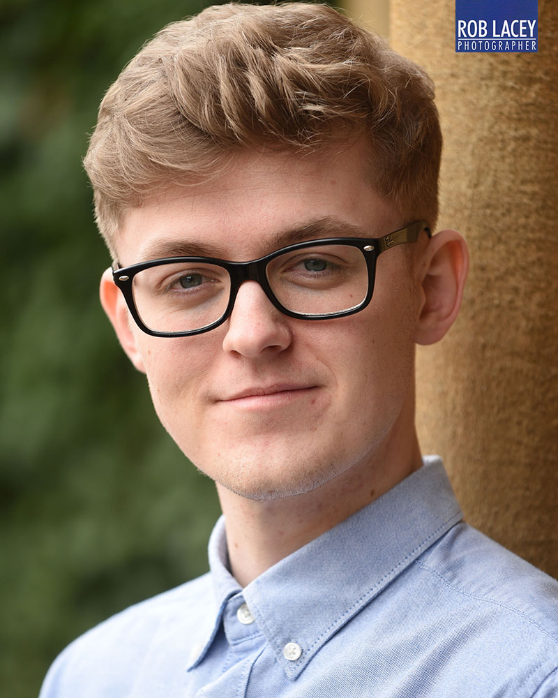 male headshot outside