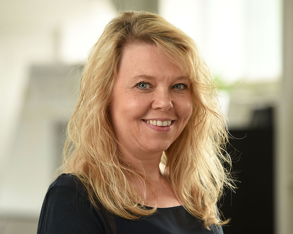 female blonde office