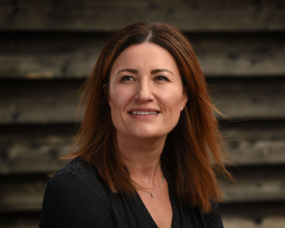 headshot female brunette colour