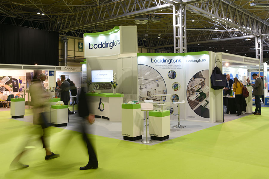 Exhibition floor blurred visitors - Birmingham NEC