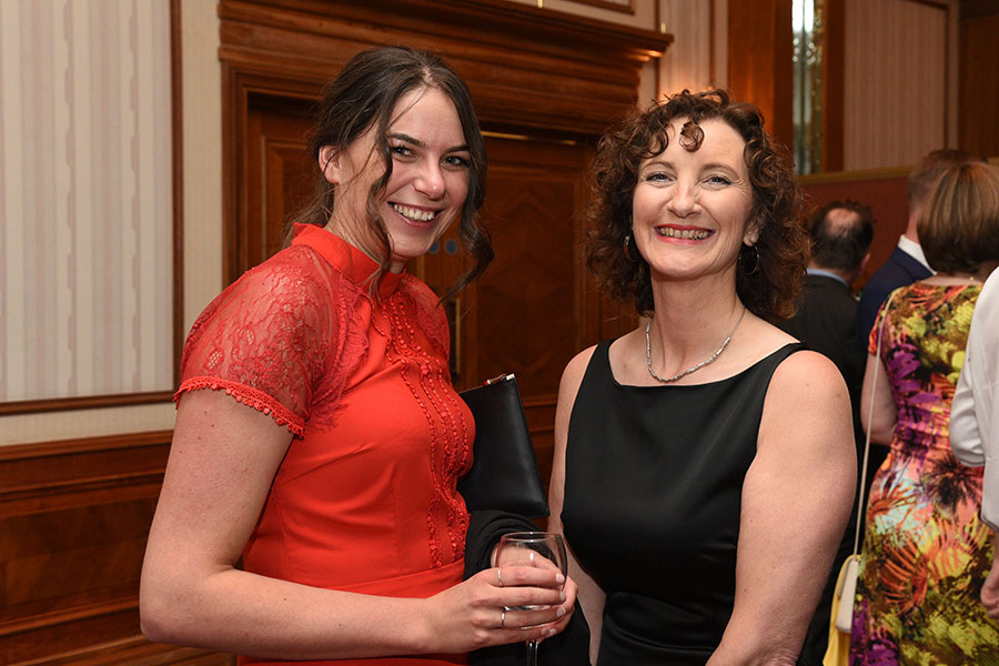 Networking at Awards Dinner