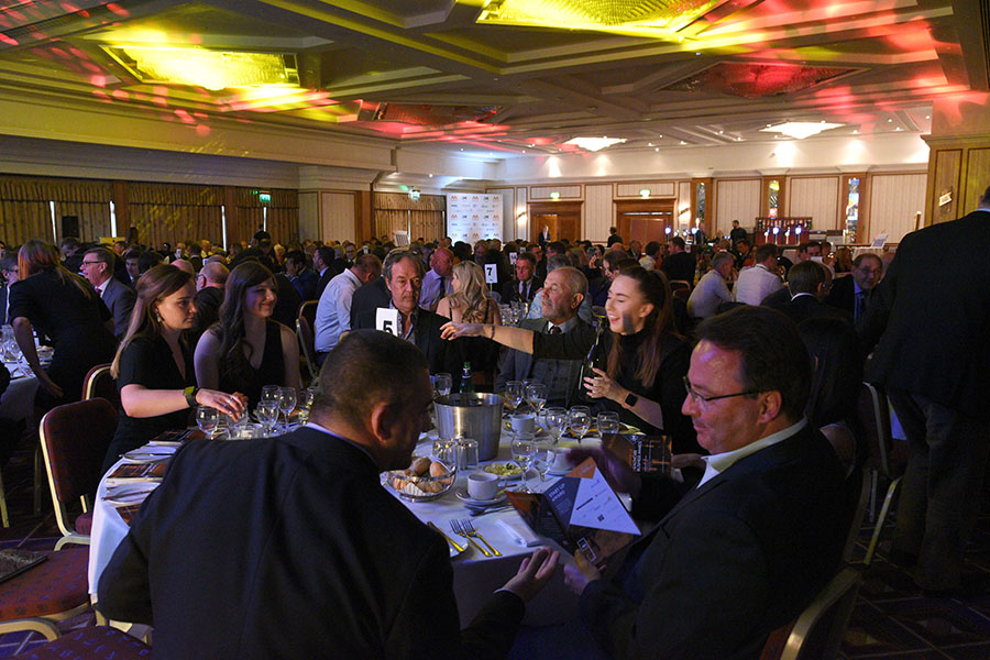 Tables at awards night