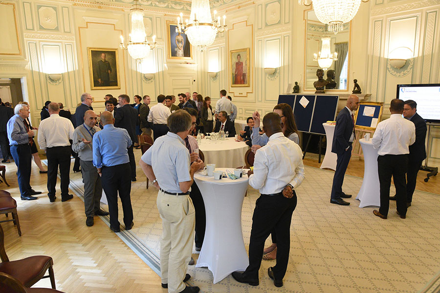 conference networking break