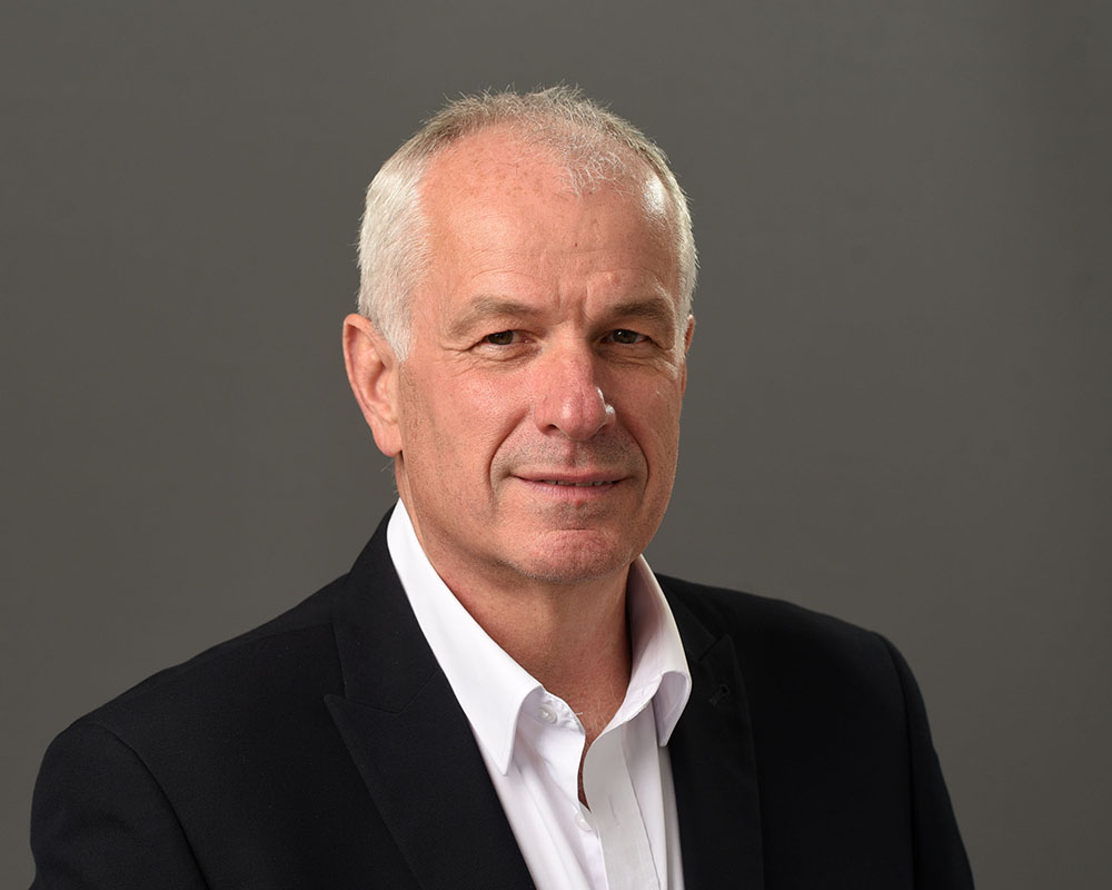 headshot male grey background